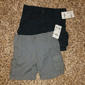 NWT 12 month Osh Kosh Gray and Navy Shorts
